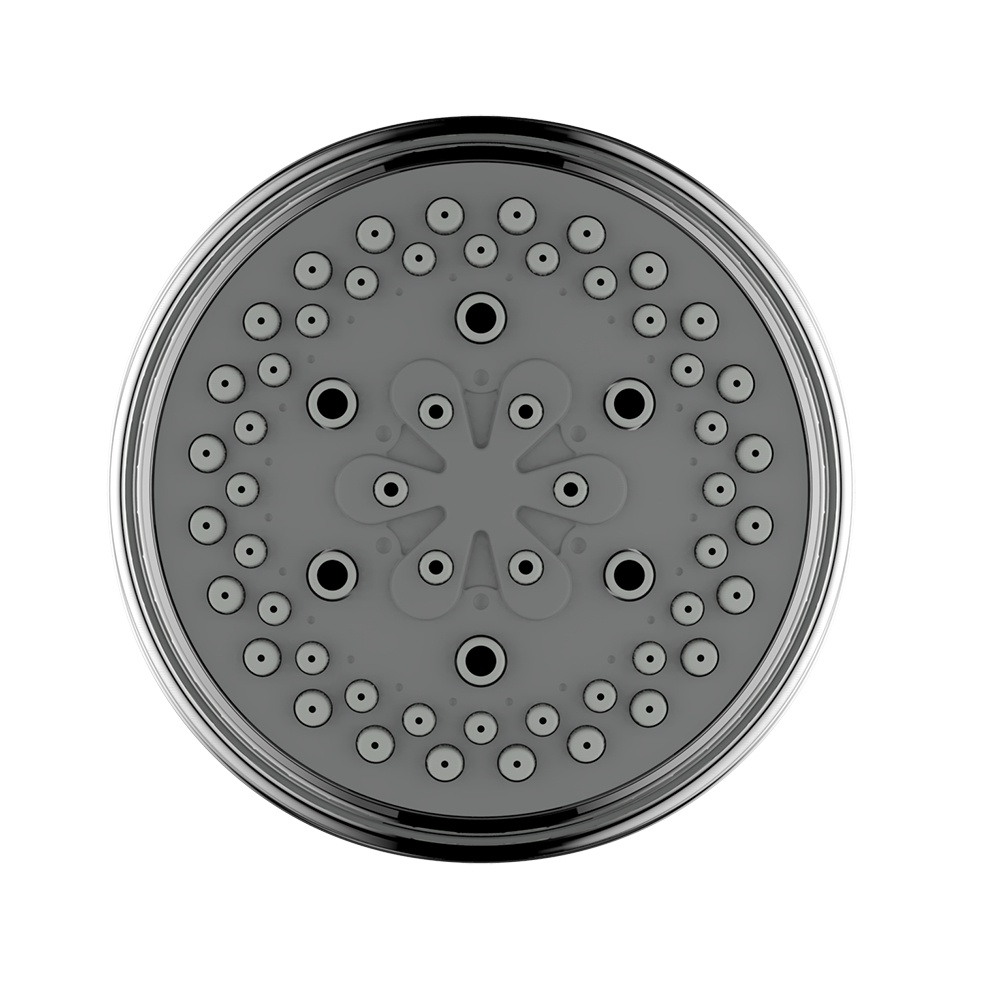 What materials are commonly used for 3-setting raincan shower heads, and which is the most durable?